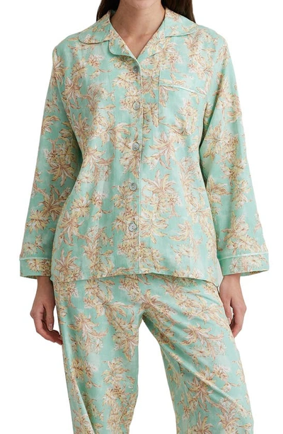 Shop Papinelle Bridget Floral Pajamas In Mint