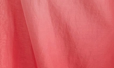 Papinelle Ombré Wide Leg Cotton Pajama Pants In Geranium