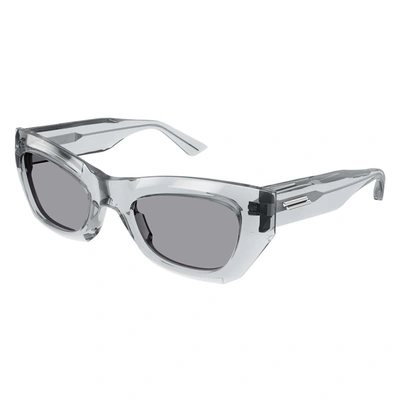 Shop Bottega Veneta Sunglasses In Gray