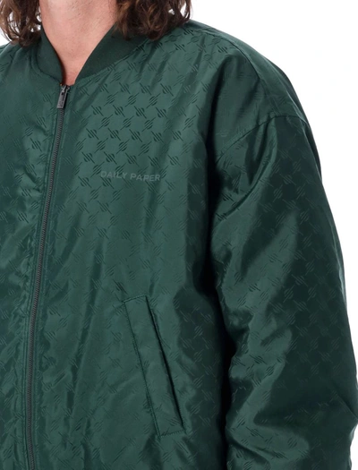 Shop Daily Paper Oversized Ronack Jacket In Pine Green