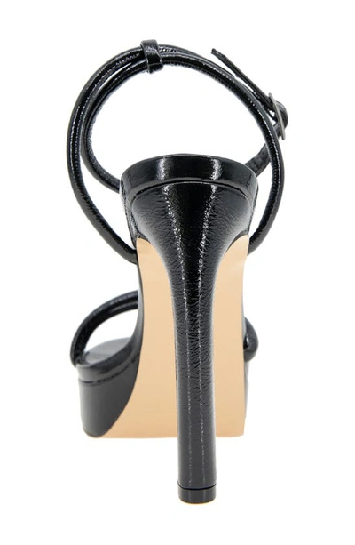 Shop Bcbgeneration Bcbg Kendi Ankle Strap Platform Sandal In Black Patent