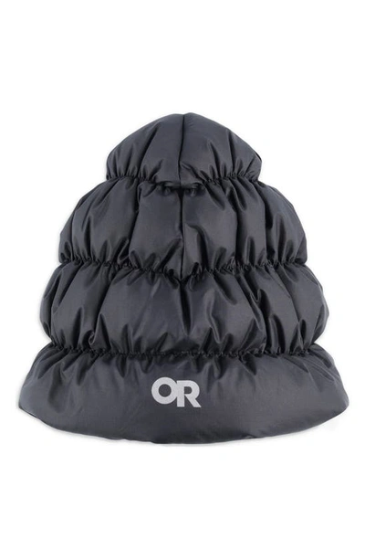 Shop Outdoor Research Coldfront 650 Fill Power Down Beanie In Black