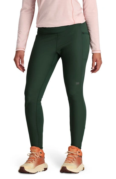 Shop Outdoor Research Deviator Windproof Pocket Leggings In Grove