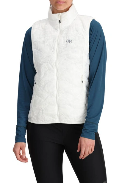 Shop Outdoor Research Superstrand Lightweight Puffer Vest In Snow