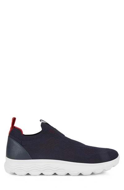 Shop Geox Spheria Water Resistant Slip-on Sneaker In Navy