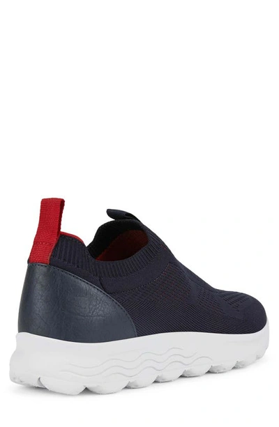 Shop Geox Spheria Water Resistant Slip-on Sneaker In Navy