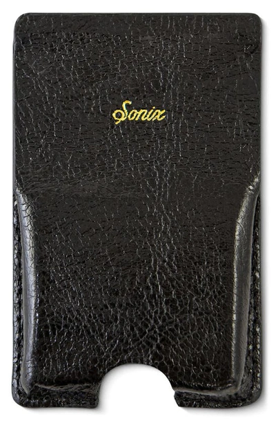 Shop Sonix Faux Leather Magnetic Wallet In Onyx