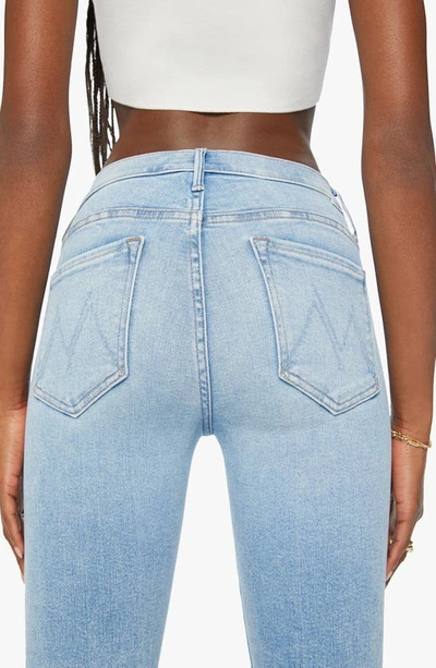 Shop Mother The Insider Crop Straight Leg Jeans In Tea Time