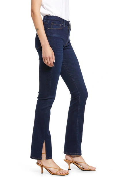 Frame Le Mini Bootcut Jeans In Claremore Slit
