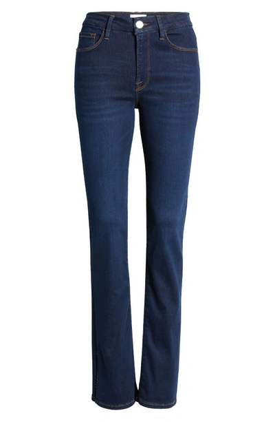 Frame Le Mini Bootcut Jeans In Claremore Slit
