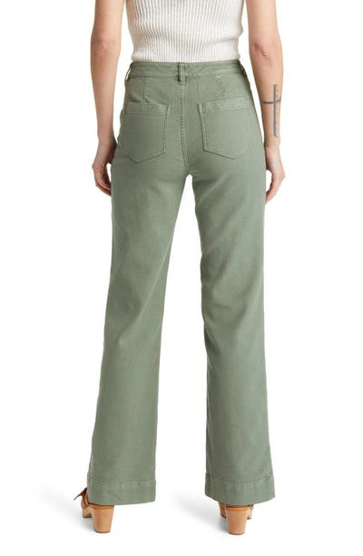 Shop Faherty Stretch Terry Wide Leg Pants In Sea Spray