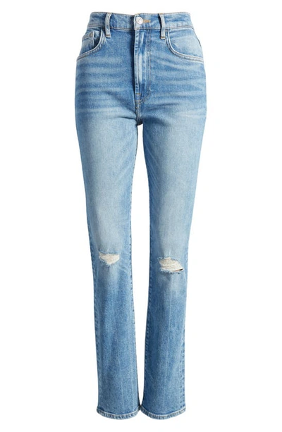 Shop 7 For All Mankind Easy Slim Distressed Straight Leg Jeans In Chamberlain