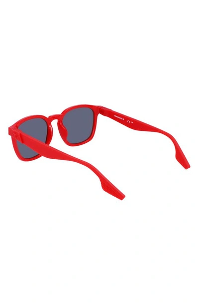 Shop Converse Restore 52mm Square Sunglasses In Milky University Red