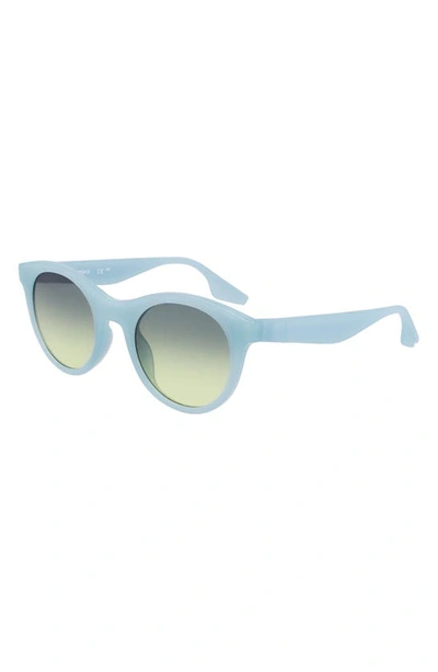 Shop Converse Restore 49mm Gradient Round Sunglasses In Milky Aqua Mist