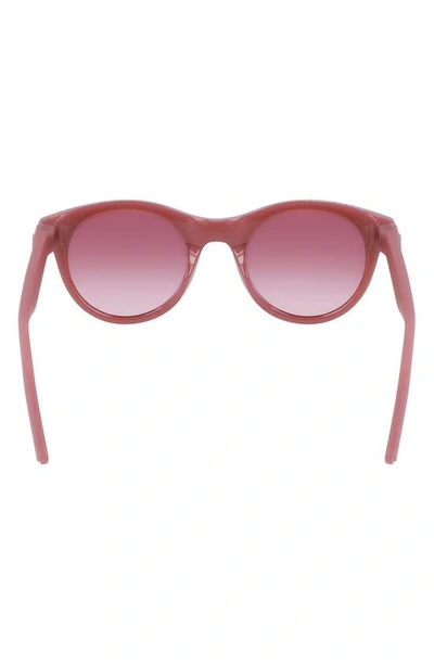 Shop Converse Restore 49mm Gradient Round Sunglasses In Milky Saddle