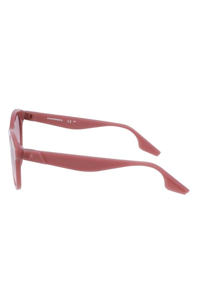 Shop Converse Restore 49mm Gradient Round Sunglasses In Milky Saddle