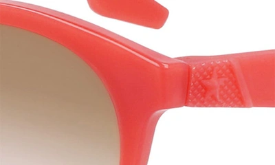 Shop Converse Restore 49mm Gradient Round Sunglasses In Milky Lawn Flamingo