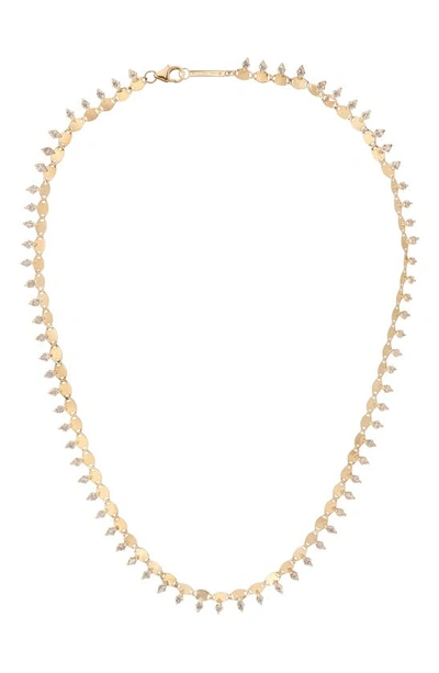 Shop Lana Nude Solo Diamond Collar Necklace In Yellow Gold