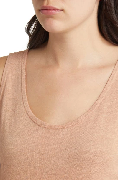 Treasure & Bond Ombré Knit Tank In Beige Tuscany- Rust