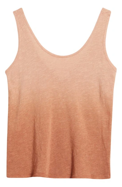 Treasure & Bond Ombré Knit Tank In Beige Tuscany- Rust