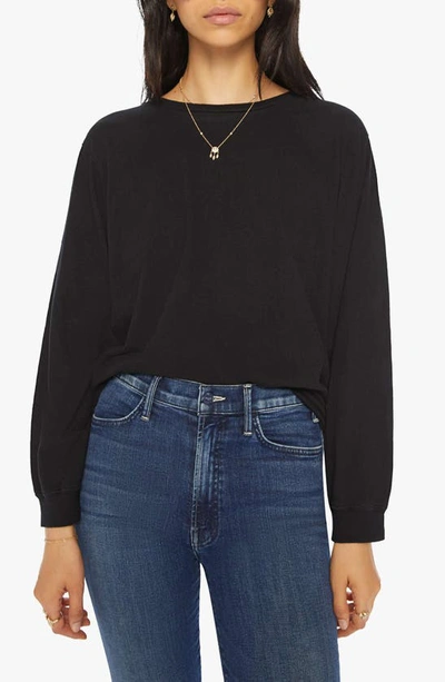 Mother The Long Sleeve Rowdy Tee Shirt In Black
