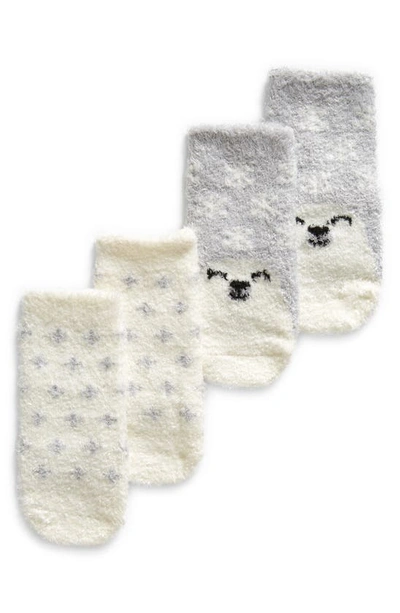 Shop Nordstrom Assorted 2-pack Fuzzy Socks In Neutral