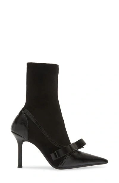 Shop Jeffrey Campbell Secretary Pointed Toe Boot In Black Combo