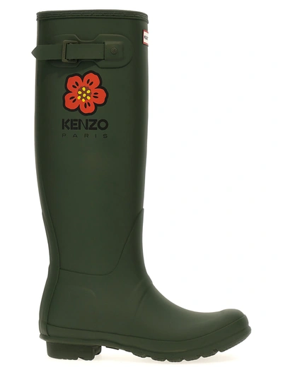 Shop Kenzo X Hunter Wellington Boots Boots, Ankle Boots Green