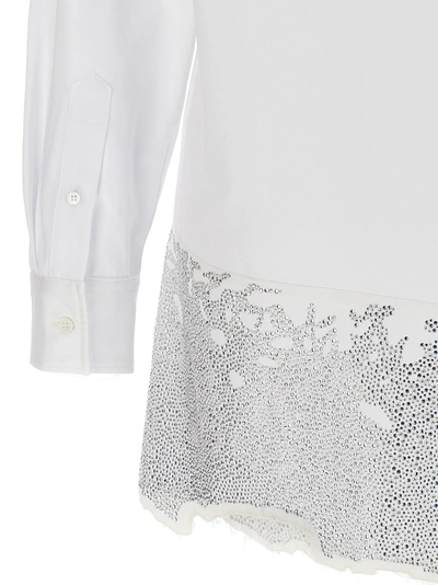 Shop Jw Anderson Rhinestone Chemisier Dress Dresses White