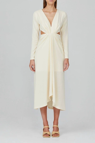 Shop Acler Brighton Dress In Butter In White