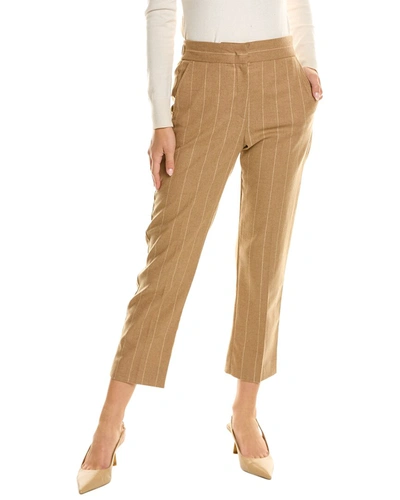 Shop Marella Ilic Wool-blend Pant In Brown