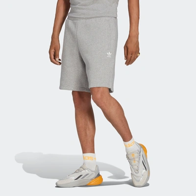 Shop Adidas Originals Men's Adidas Trefoil Essentials Shorts In Grey