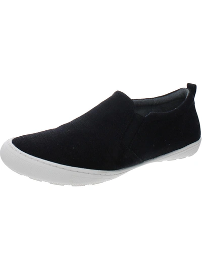 Shop Zodiac Paige Womens Canvas Lifestyle Slip-on Sneakers In Black