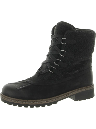 Shop Aqua College Paula Womens Suede Cold Weather Winter & Snow Boots In Black