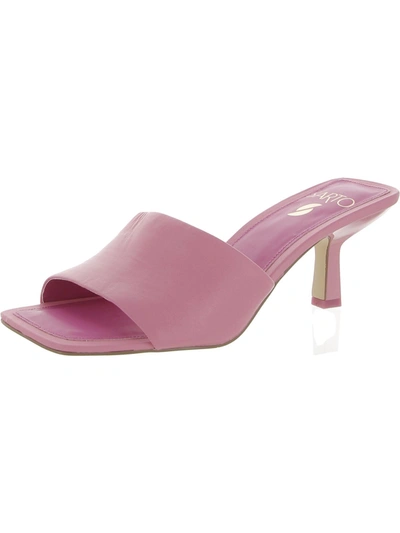 Shop Sarto Franco Sarto Betty Womens Leather Square Toe Heels In Pink