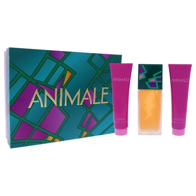 Shop Animale For Women - 3 Pc Gift Set 3.4oz Edp Spray, 3.4oz Body Lotion, 3.4oz Shower Gel In Blue