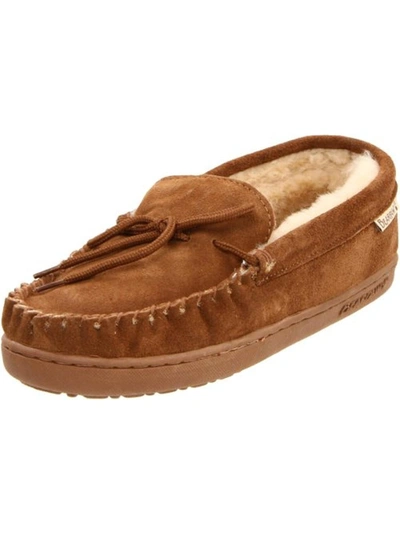 Shop Bearpaw Mens Solid Lined Moccasins In Brown