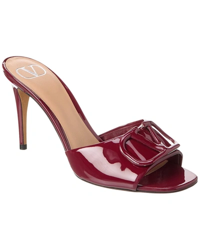 Shop Valentino Vlogo 90 Patent Sandal In Red