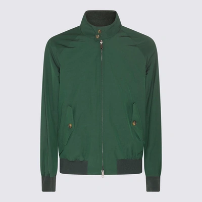 Shop Baracuta Green Casual Jacket In Racing Green