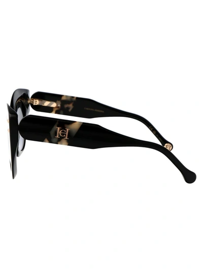 Shop Carolina Herrera Sunglasses In Wr79o Black Havana