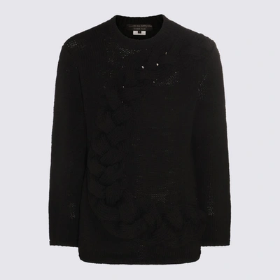 Shop Comme Des Garçons Homme Deux Comme Des Garçons Homme Plus Black Knitwear