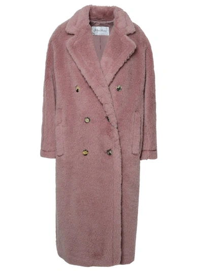 Shop Max Mara 'zitto' Antique Pink Teddy Coat