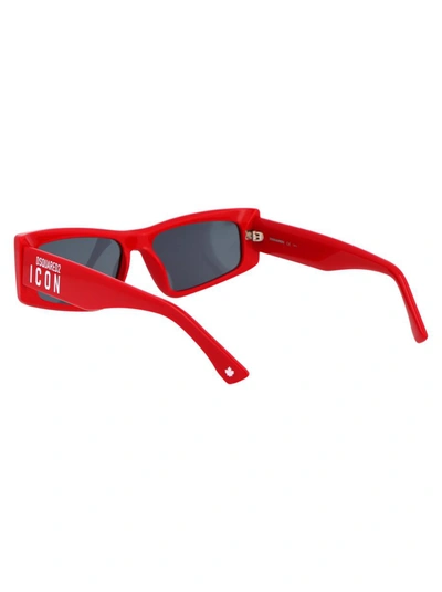 Shop Dsquared2 Sunglasses In C9air Red