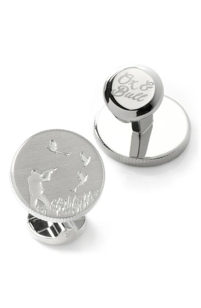 Cufflinks, Inc Hunter Embossed Cuff Links In Silver