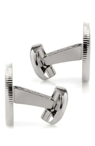 Cufflinks, Inc Hunter Embossed Cuff Links In Silver