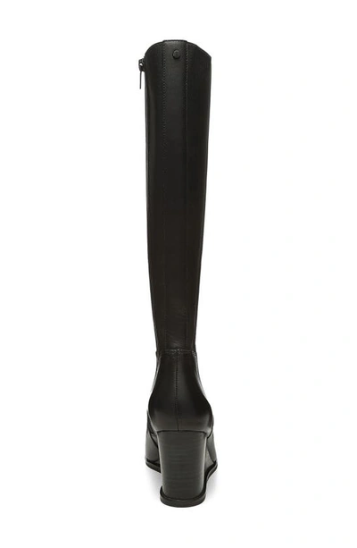 Shop Nydj Jessica Wedge Knee High Boot In Black