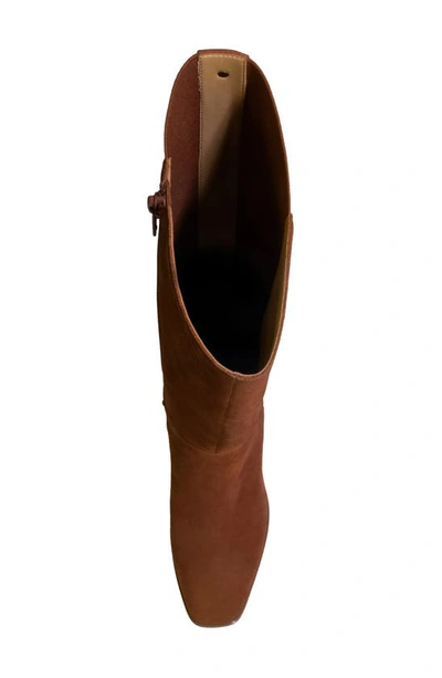 Shop Nydj Jessica Wedge Knee High Boot In Cognac