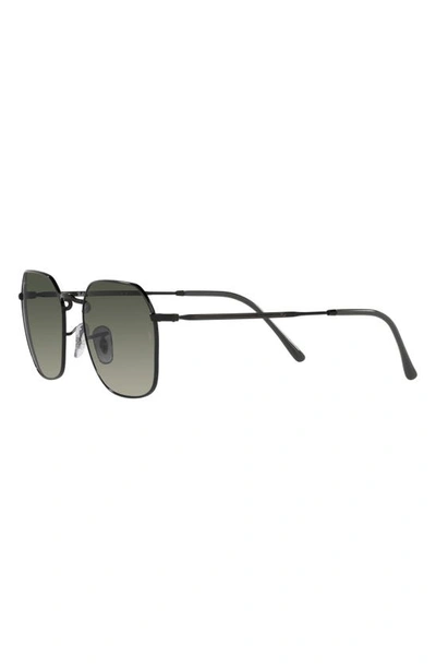 Ray Ban Jim 53mm Gradient Irregular Sunglasses In Black