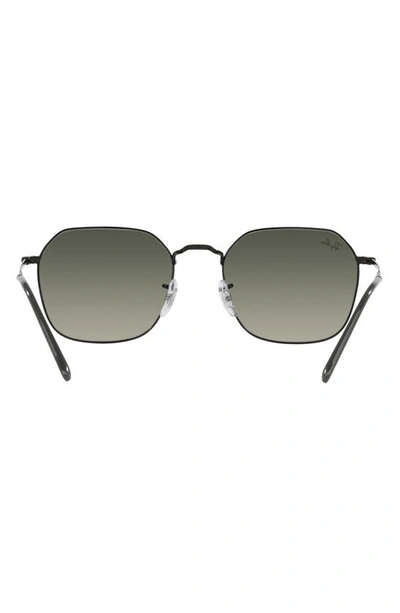 Ray Ban Jim 53mm Gradient Irregular Sunglasses In Black