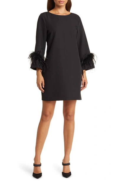 Sam edelman feather top hem sheath dress